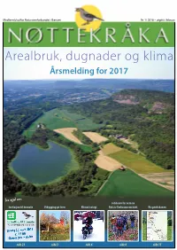 Arealbruk, Dugnader Og Klima Årsmelding for 2017