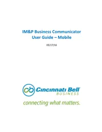 Business Communicator for Iphone User Guide