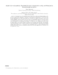 Liquid State Isomorphism, Rosenfeld-Tarazona Temperature Scaling and Riemannian Thermodynamic Geometry
