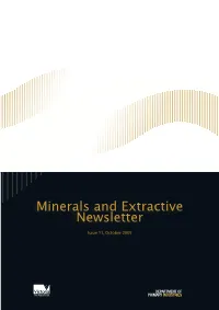 Minerals and Extractive Newsletter