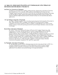 Research Training of Undergraduates Through Biomems Senior Design Projects