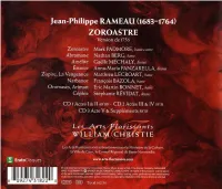 ZOROASTRE Version De 1756