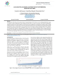 Accelerating Economic Distribution by Determining Growth Pole Area