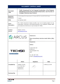 Document Control Sheet