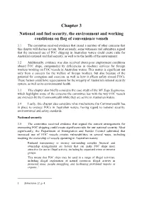 Interim Report: Increasing Use of So-Called Flag of Convenience