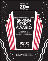 SPRING DESIGN AWARDS Presented by HOWARD R
