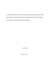 A Comparative Study Between Self Myofascial Release