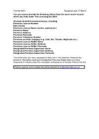 FOI Ref 6871 Response Sent 17 March Can You Please Provide The
