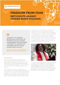 Freedom from Fear - Methodists Against Gender Based Violence