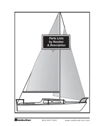 Parts Lists by Number & Description