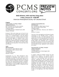 Preview Notes