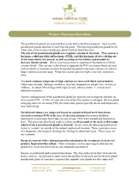 Primary Hyperparathyroidism