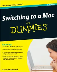 Switching to a Mac Guide You All the Way! Open the Book and Find