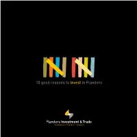 10 Good Reasons to Invest in Flanders Allow Us to Give You to 10 Different Reasons Why Flanders Is Europe’S Ultimate Location for Your Business Activities