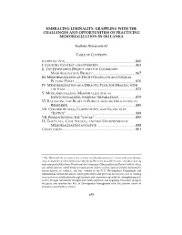 Embracing Liminality: Grappling with the Challenges and Opportunities of Practicing Memorialization in Sri Lanka