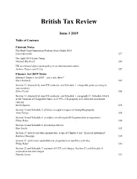 Finance Act Issue 2019