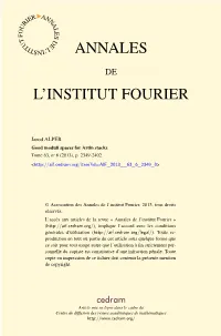 Good Moduli Spaces for Artin Stacks Tome 63, No 6 (2013), P