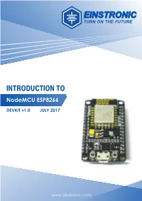 Nodemcu ESP8266 ESP-12E Catalogue