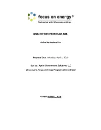 Request for Proposals For