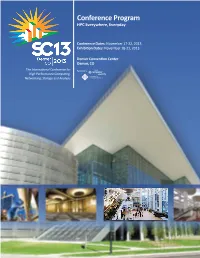 To Download the SC13 Conference Program