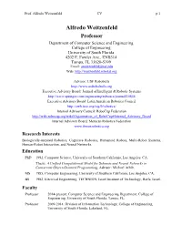 Alfredo Weitzenfeld CV P.1