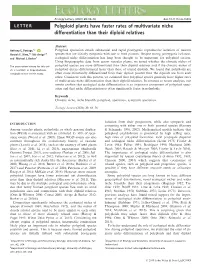 Polyploid Plants Have Faster Rates of Multivariate Niche Differentiation Than Their Diploid Relatives