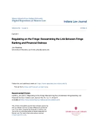 Reexamining the Link Between Fringe Banking and Financial Distress