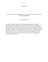 Abstract Healthcare Use Patterns in Dominica