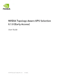 NVIDIA Topology-Aware GPU Selection 0.1.0 (Early Access)