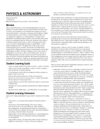 Physics & Astronomy