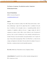 The Abbé Sieyès and the 'Nation-State'