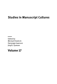 The Eusebian Canon Tables As a Corpus-Organizing Paratext Within the Multiple-Text Manuscript of the Fourfold Gospel | 107