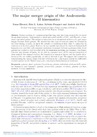 The Major Merger Origin of the Andromeda II Kinematics