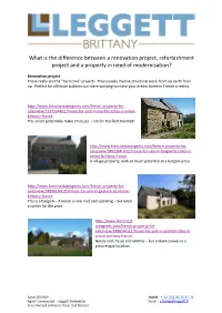 What Is the Difference Between a Renovation Project, Refurbishment Project and a Property in Need of Modernisation?