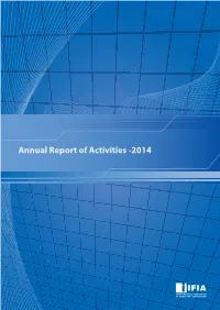 2014 IFIA Annual Report of Activities