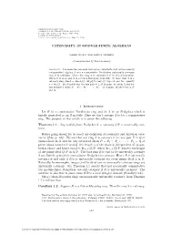 CATENARITY in MODULE-FINITE ALGEBRAS 1. Introduction Let R Be