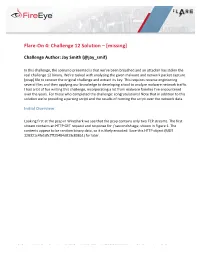 Flare-‐On 4: Challenge 12 Solution – [Missing]