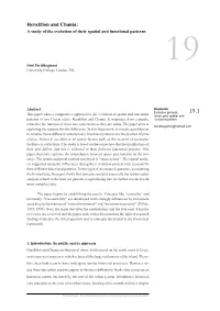 Heraklion and Chania: a Study of the Evolution of Their Spatial and Functional Patterns