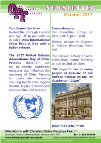 NEWSLETTER October 2017