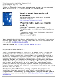 Webizing Mobile Augmented Reality Content