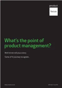 What's the Point of Product Management V3