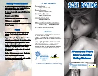 A Parent and Teen's Guide to Avoiding Dating Violence