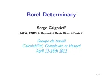 Borel Determinacy
