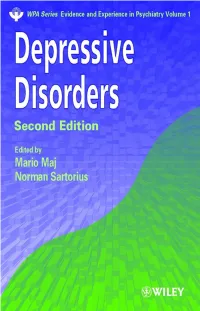 Depressive Disorders, Second Edition