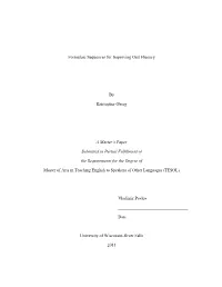 Formulaic Sequences for Improving Oral Fluency by Kristopher Oberg A