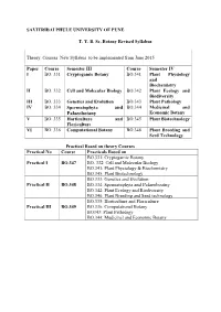 T.Y.B.Sc. Botany Revised Syllabus Semester III
