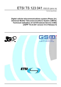 TS 123 041 V9.5.0 (2010-10) Technical Specification