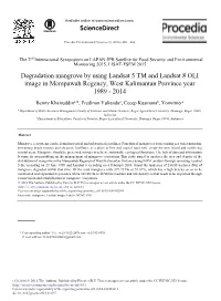 Degradation Mangrove by Using Landsat 5 TM and Landsat 8 OLI Image in Mempawah Regency, West Kalimantan Province Year 1989 - 2014