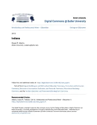 Digital Commons @ Butler University Indiana