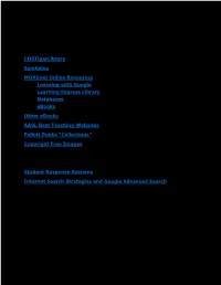 Digital Resources
